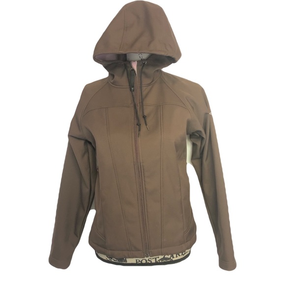 Columbia Jackets & Blazers - Columbia convert sz m brown soft shell jacket hood